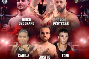 cartel combates boxeo caras boxeadores